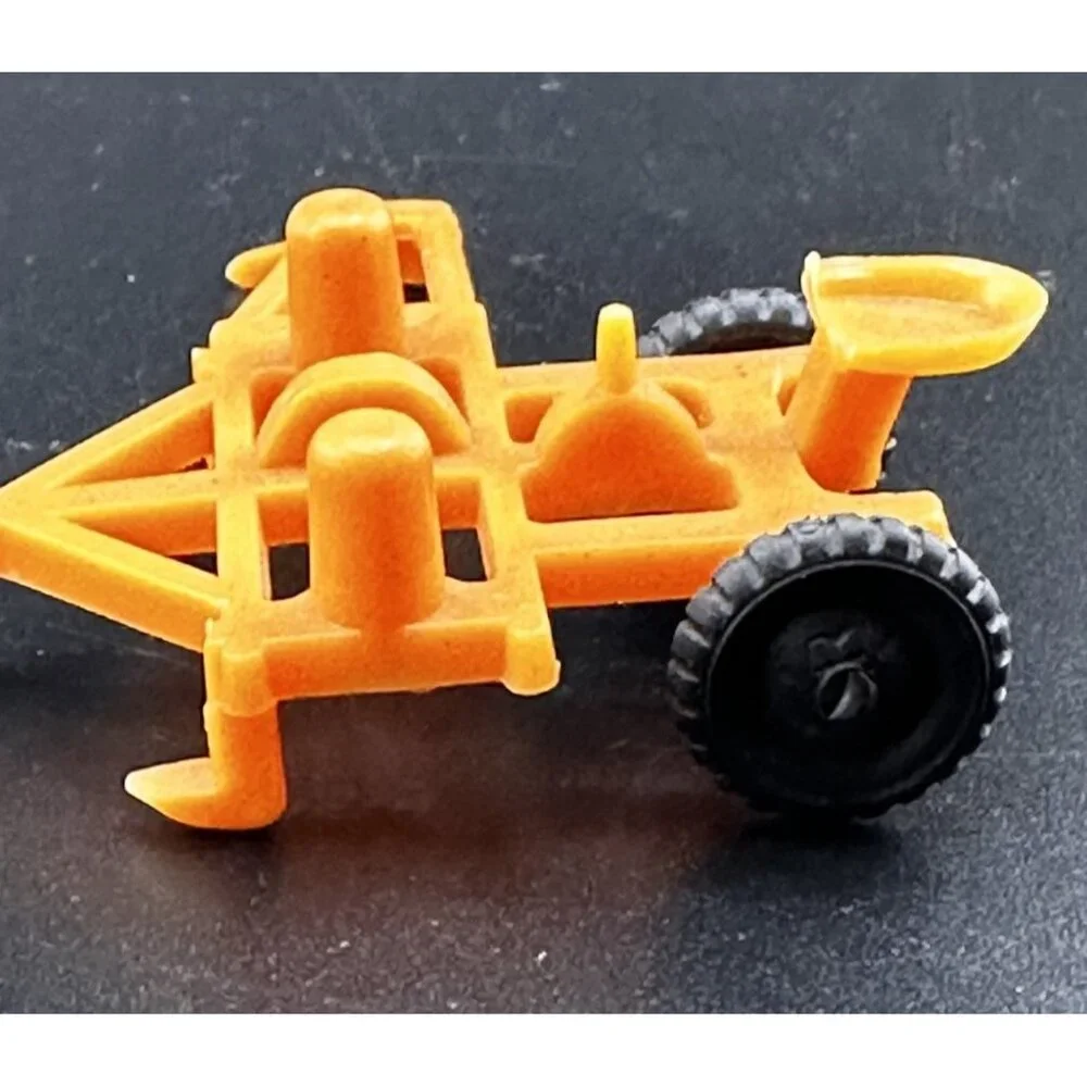 1959 Allstate Marx Happi Time Farm Corn Planter‎ Orange Plastic Vintage Sears
